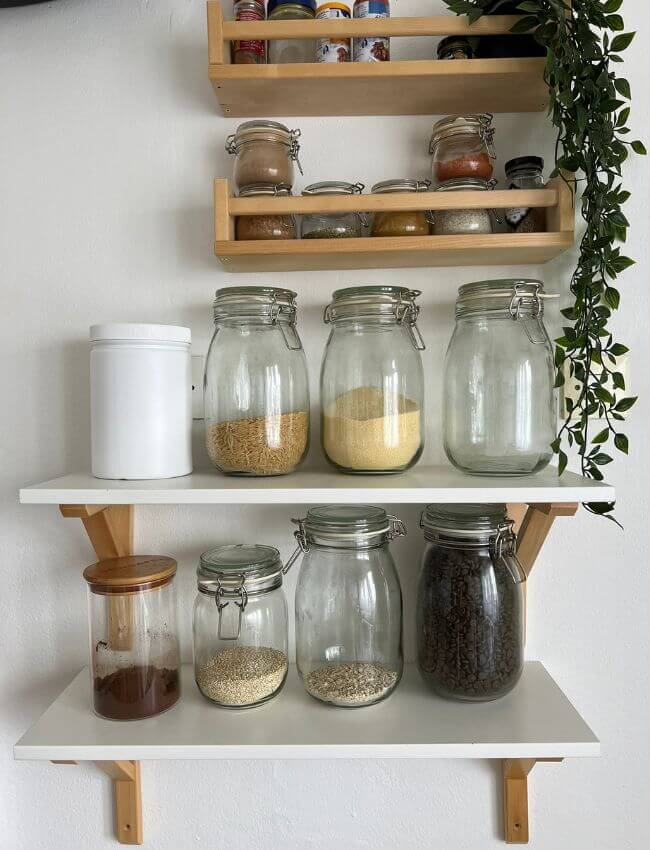 mason jar food storage