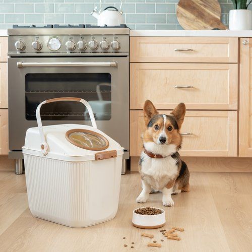 plastic dog food storage