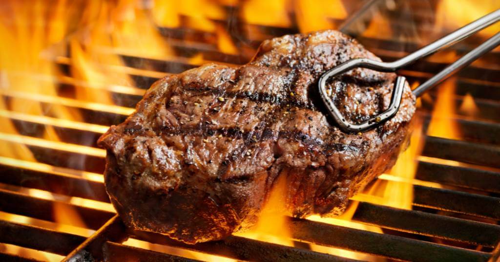 steak on bbq