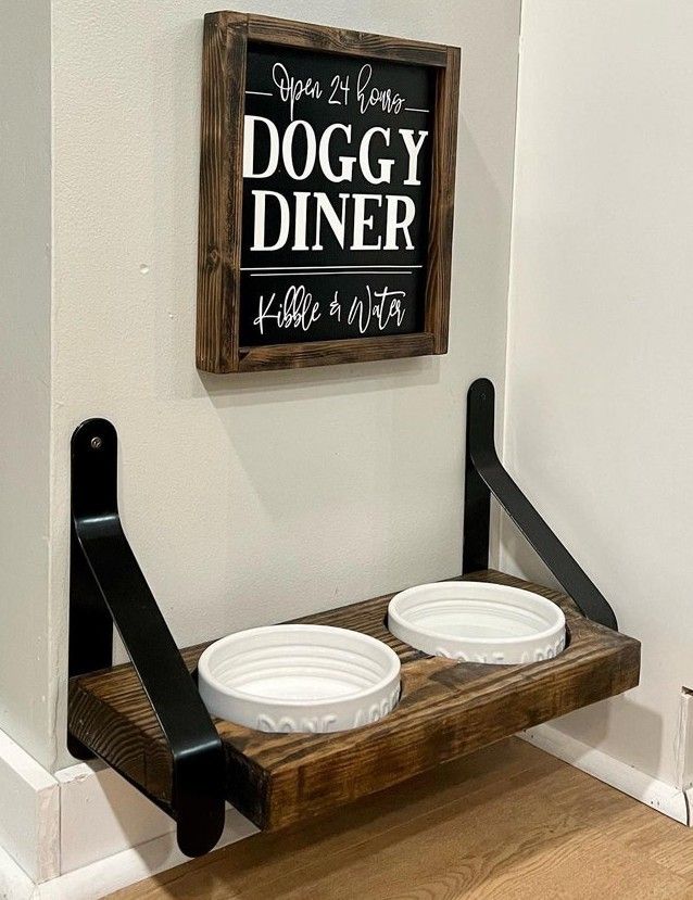 typical millennial dog feeding station